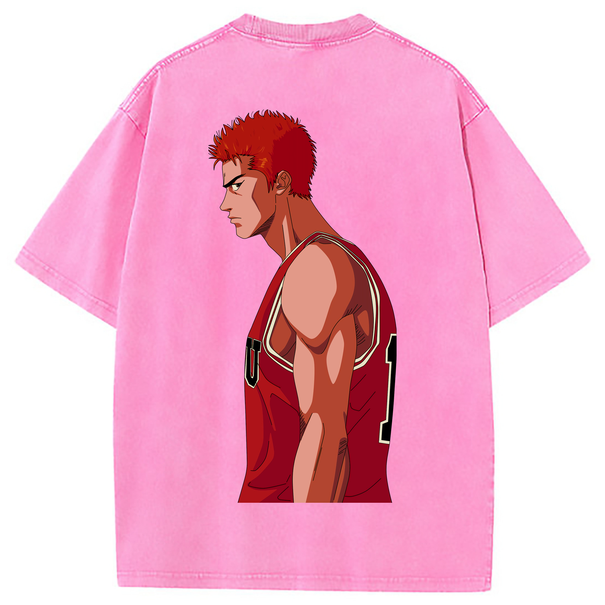 （画像用） SLAM DUNK／スラムダンク 綿100% ヴィンテージ風 半袖Tシャツ（背面プリント）